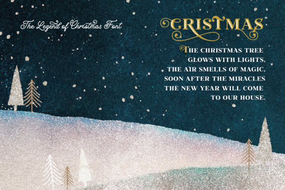 The Legend of Christmas Font Poster 12