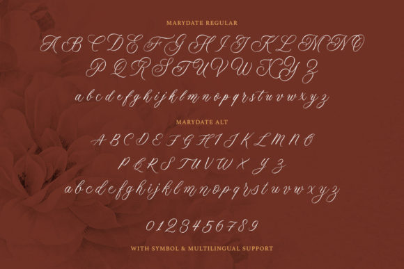 The Marydate Font Poster 9