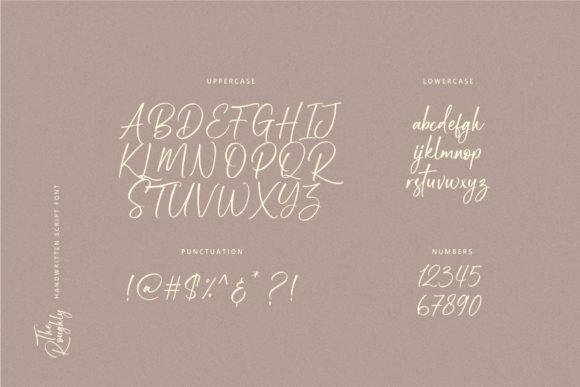 The Roughly Script Font Poster 7