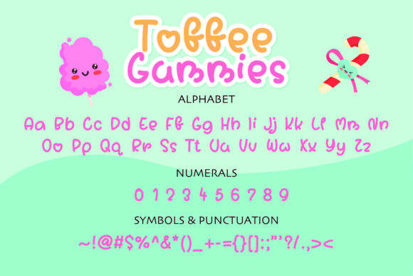 Toffee Gummies Font Poster 2