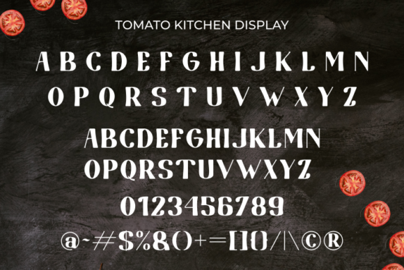 Tomato Kitchen Duo Font Poster 9