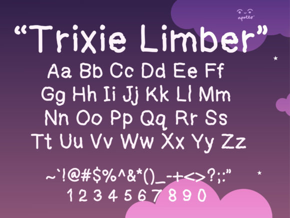 Trixie Limber Font Poster 3