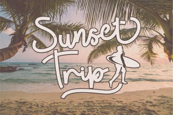 Tropical Beauty Font Poster 5