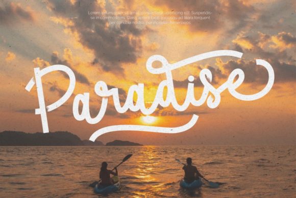 Tropical Beauty Font Poster 6