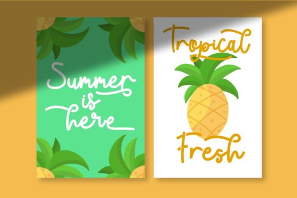 Tropical Beauty Font Poster 7