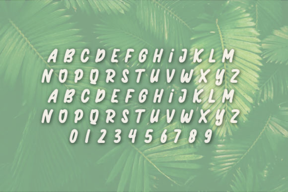 Tropicana Font Poster 2