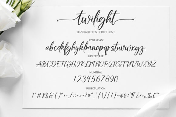 Twilight Font Poster 6