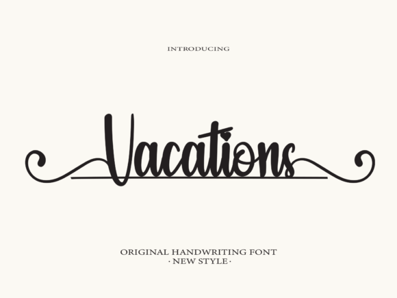 Vacation Font Poster 1