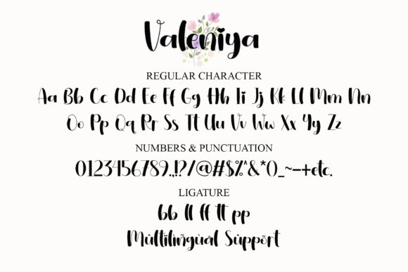 Valeniya Font Poster 7