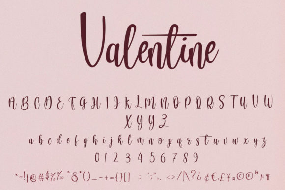 Valentine Font Poster 5