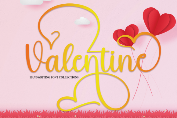 Valentine Font Poster 1