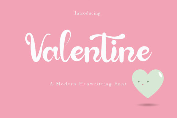 Valentine Font Poster 1