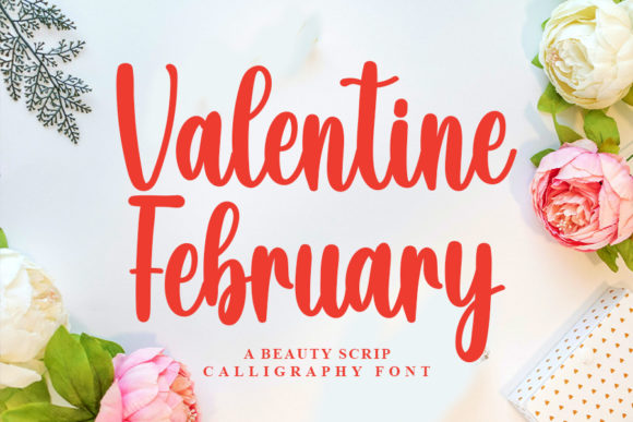 Valentine February Font Poster 1