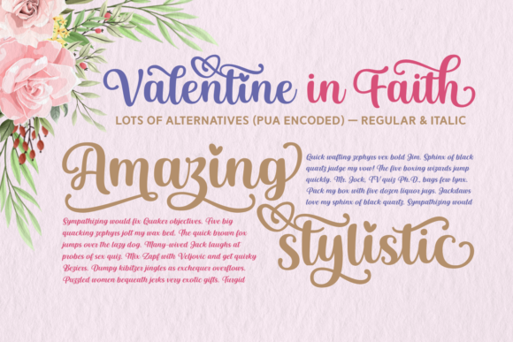 Valentine in Faith Font Poster 7