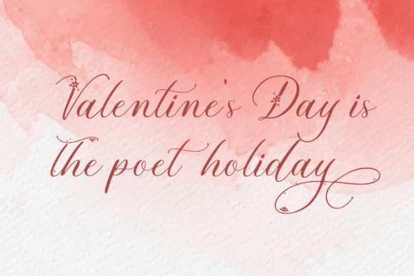 Valentine Signature Font Poster 3