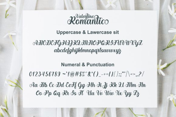 Valentines Romantic Font Poster 10
