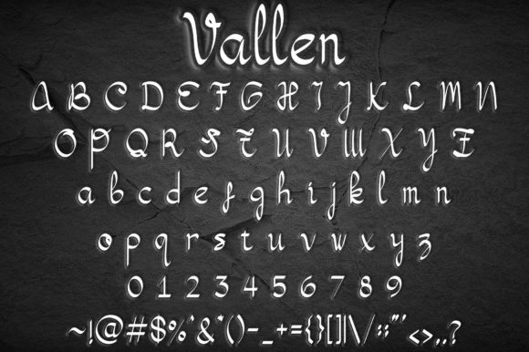 Vallen Font Poster 2