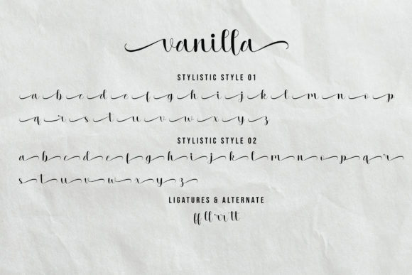 Vanilla Font Poster 7