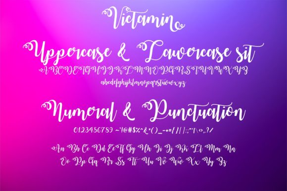 Victamin Font Poster 8