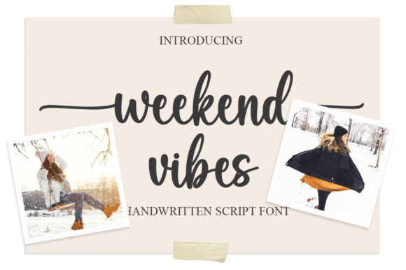 Weekend Vibes Font Poster 1