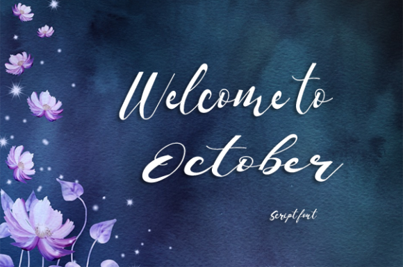 Welcome to October Font