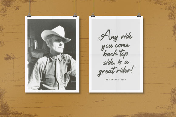 Western Cowboys Font Poster 9