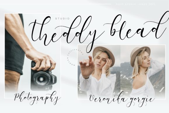 White Carley Font Poster 6