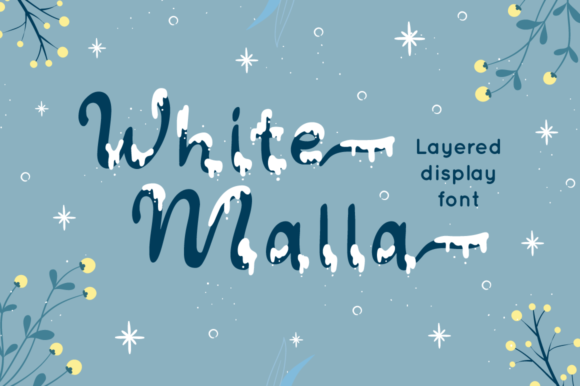 White Malla Font