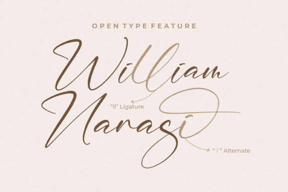 William Narasi Font Poster 2