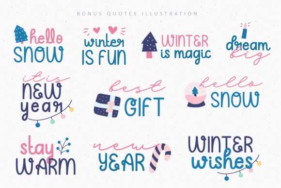 Winter Moodboard Font Poster 9
