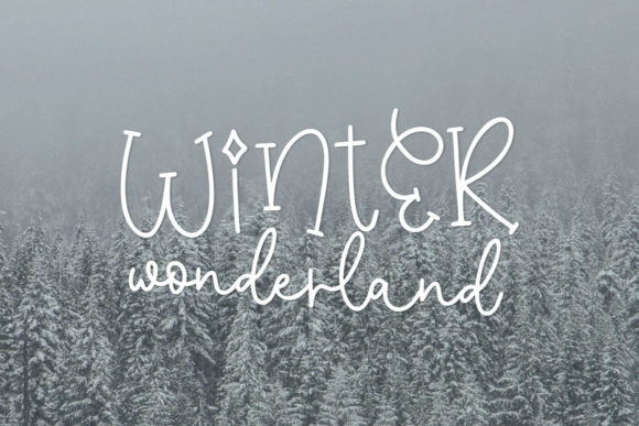 Winter Shining Font Poster 7