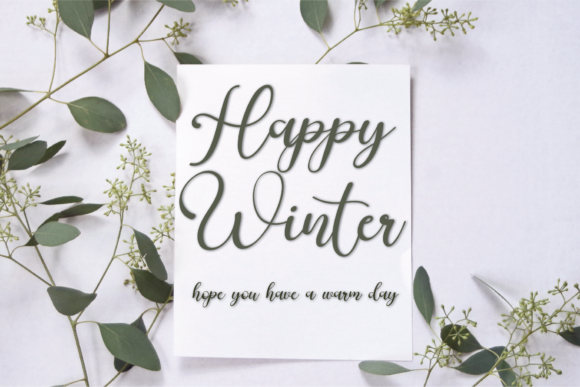 Winter Vibes Font Poster 3