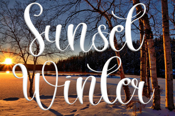 Winterland Font Poster 4