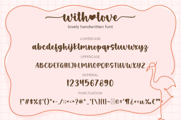 With Love Font Poster 6