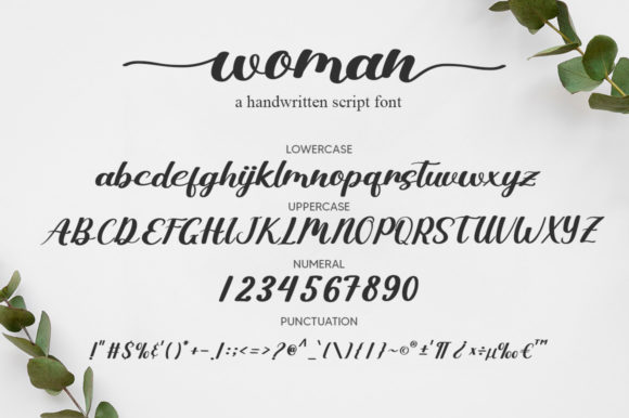 Woman Font Poster 6