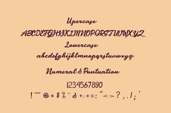 Yulistine Font Poster 6