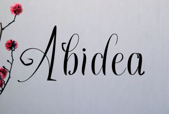 Abidea Font Poster 1