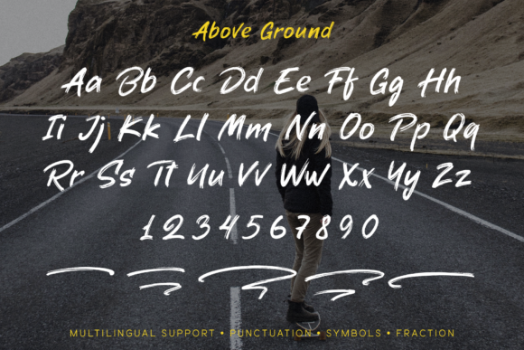 Above Ground Font Poster 10