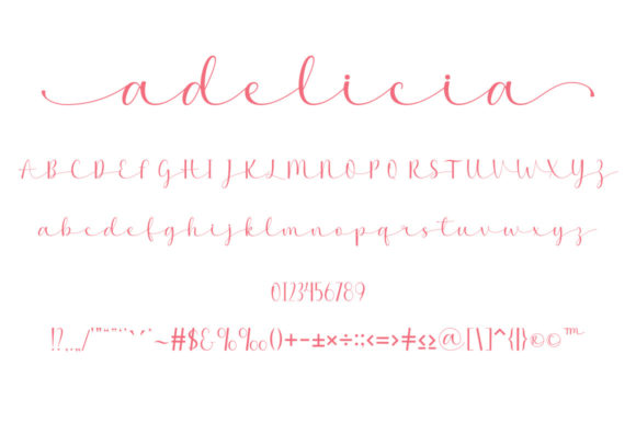 Adelicia Font Poster 6