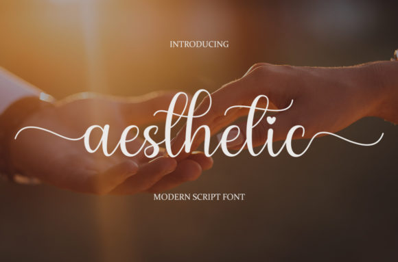 Aesthetic Font Poster 1