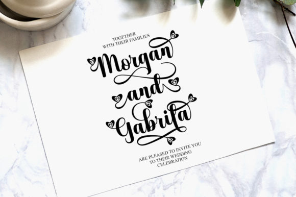 Agustine Script Font Poster 2