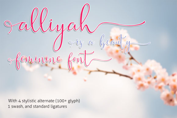 Alliyah Font Poster 5