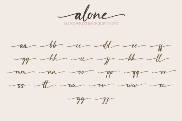 Alone Font Poster 9