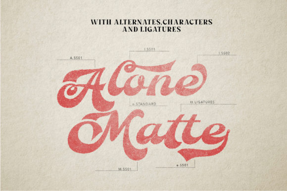 Alone Mate Font Poster 4