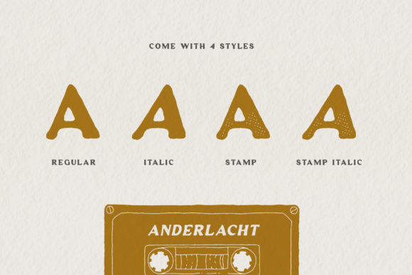 Anderlacht Font Poster 5