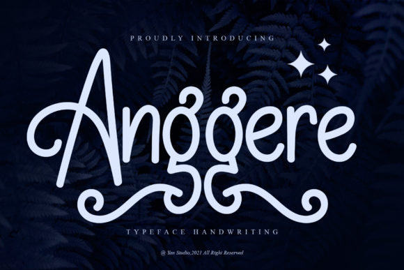 Anggere Font Poster 1