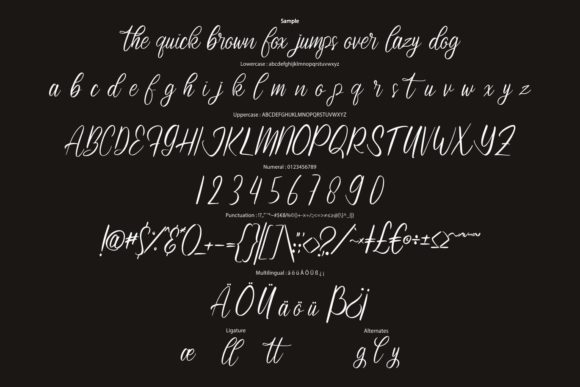 Ashylane Script Font Poster 6