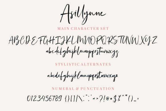 Asillynne Font Poster 10