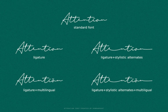 Attention Font Poster 8