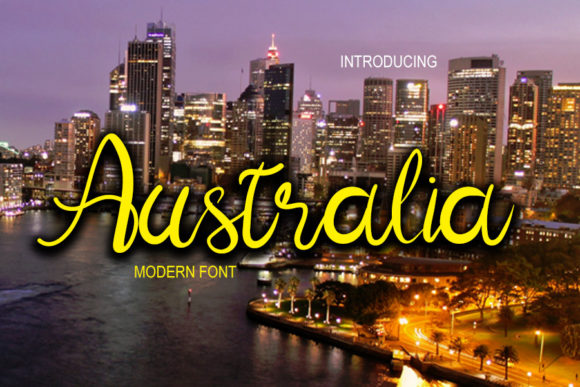 Australia Font Poster 1